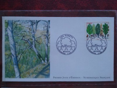 2011-Franta-Paduri-EUROPA-F.D.C.-MNH foto