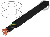 Cablu JZ-600 5G2,5mm2 neecranat 600V 1kV Cu litat negru