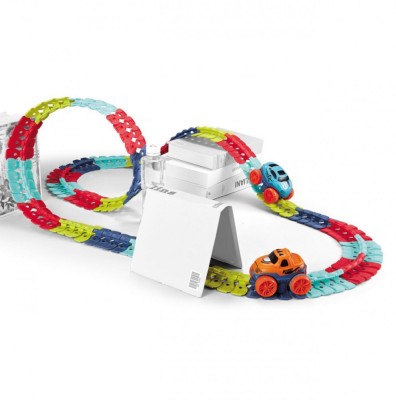 Pista multicolora pentru masini Track Bo, 195 elemente, 2 masini, MalPlay 110486 foto