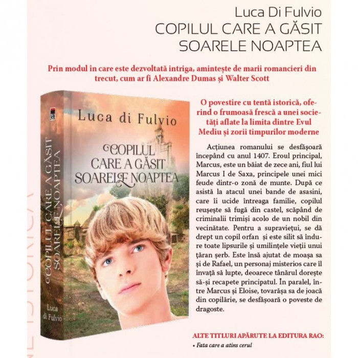 Copilul care a gasit soarele noaptea, Luca di Fulvio