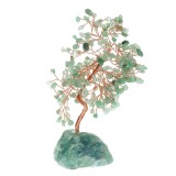 Statueta copacul dorintelor cu pietre verzi 20 cm