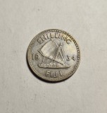 Fiji 1 Shilling 1934 Piesa Frumoasa