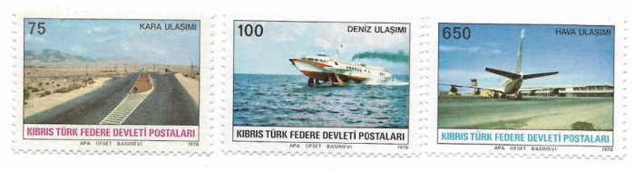 Ciprul Turc (1) - Transport, 1978 - serie neobliterata