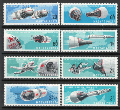 Ungaria 1966 Mi 2299/306 MNH - Calatorie spatiala cu echipaj foto