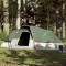 vidaXL Cort de camping cupolă pentru 9 persoane, verde, impermeabil 94563