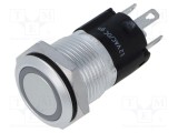 Comutator anti-vandalism EAO 2 poziții SPDT 3A 240V LED verde IP67 IP65