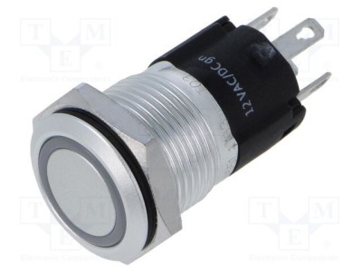 Comutator anti-vandalism EAO 2 poziții SPDT 3A 240V LED verde IP67 IP65 foto
