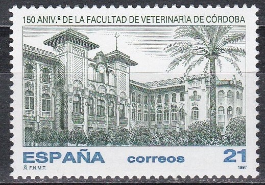 Spania 1997 - 150 de ani - Facultatea de Medicină Veterinară din Cordoba, MNH