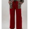 PANTALONI SPORT CU BUZUNARE ELASTIC IN TALIE DAHNA TALIE UNICA Visiniu