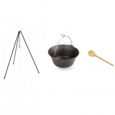 Set ceaun fonta 10,8lit. cu suport 1,2m si lingura de lemn 40cm Handy KitchenServ