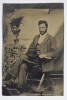 Tintype melanotype ferrotype ferotipie tintip barbat Romania sec. XIX
