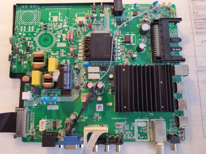 placa de baza QANTEC QT5521DLED S 55&quot; P150-2851V6.2