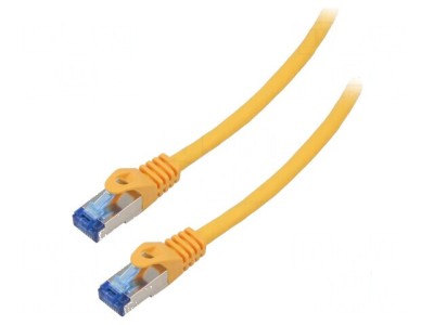 Cablul Patch Cord S/FTP 6a CCA LSZH Portocalie 15m 26AWG foto