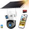 Camera Supraveghere Dubla VisionHub&reg;, conexiune 4G cartela SIM, Incarcare Solara, Baterie 12000mAh, Panou Solar10 w, Vizualizare 360&deg;, Conectare Telef