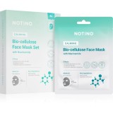 Notino Calming Bio-Cellulose Face Mask with Niacinamide set de măști textile cu efect calmant