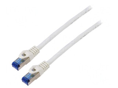 Patch cord S/FTP 6a CCA LSZH alb 5m 26AWG foto