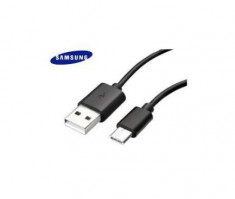 Cablu De Date Si Incarcare Samsung EP-DW700CBE Original Type C Negru foto