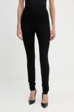BOSS Orange colanți culoarea negru, uni, 50535462