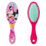 Perie pentru Păr, Minnie Mouse, Rotundă, Lungime 17.8 cm, Roz, Oem