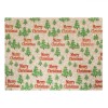 Suport Farfurie Crăciun, Model Brazi, Mesaj Merry Christmas, Bej, 40x30cm, Oem