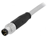 Conector M8 Tată 4 PIN cu Cablu 10m PVC