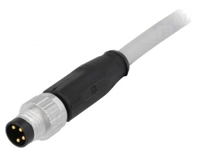 Conector M8 Tată 4 PIN cu Cablu 2m PVC foto