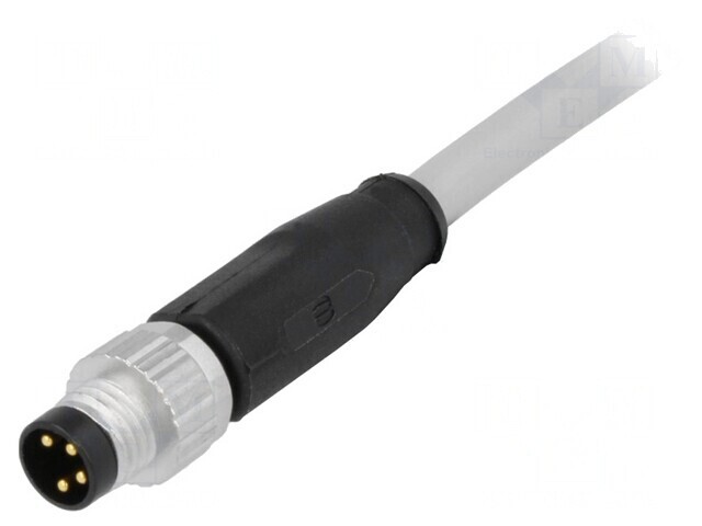 Conector M8 Tată 4 PIN cu Cablu 2m PVC