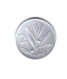 Moneda Italia 2 lira/lire 1956, stare foarte buna, curata