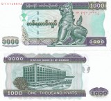 Bancnota Myanmar 1000 Kyats, 2004, UNC, Colectie, Asia