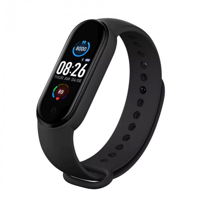 Bratara Fitness Smart M5, masurare ritm cardiac, puls, sport, calorii, pedometru