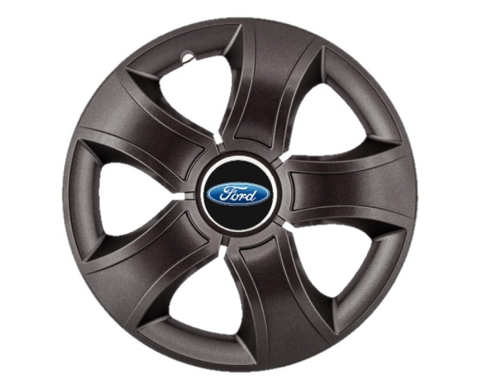 Set 4 capace roti Bis Negru R14 pentru gama auto Ford