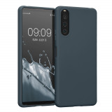 Husa Kwmobile pentru Sony Xperia 10 IV, Silicon, Albastru, 57800.202, Carcasa