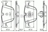 Set placute frana,frana disc BMW X6 (E71, E72) (2008 - 2014) BOSCH 0 986 494 294