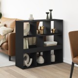 VidaXL Separator de cameră, negru, 100x33x94,5 cm, lemn prelucrat