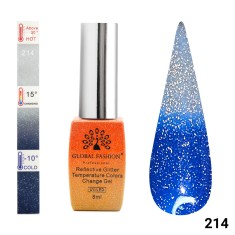 Oja semipermanenta termica, Temperature Color Change Disco 8ml, 214