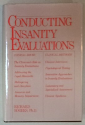 CONDUCTING INSANITY EVALUATIONS by RICHARD ROGERS , 1986 foto