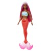 BARBIE DREAMTROPIA PAPUSA SIRENA CU PAR MAGENTA SI COADA PORTOCALIE, BARBIE - Dreamtopia
