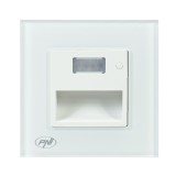 Lampa LED PNI WL100 pentru iluminare trepte scara, montaj incastrat, cu senzor de miscare, senzor de lumina, culoare lumina regl