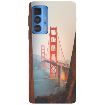 Husa compatibila cu Motorola Edge 20 Lite model Golden Gate Bridge, Silicon, TPU, Viceversa foto