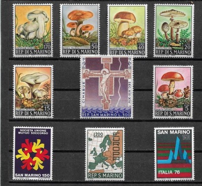 C3830 - San Marino lot timbre nestampilate MNH foto