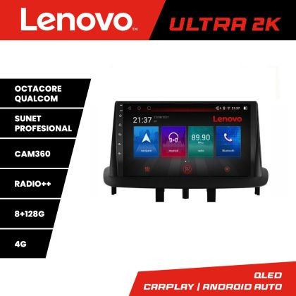 Navigatie Renault Megane 3 M-145 Octa Core Android Radio Bluetooth GPS WIFI/4G DSP 2K 8+128GB 360 Toslink CarStore Technology
