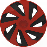 Set capace roti auto Cridem Vector 4buc - Rosu/Negru - 15&#039;&#039; Garage AutoRide