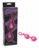 Bile Kegel Love Balls Lybaile Roz/Alb, 15.5cm, 3.5cm Diametru - Exercitii Musculare Pelvine, Rezistente la Apa
