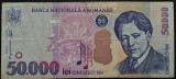 Bancnota 50000 LEI - ROMANIA, anul 2000 * cod 181 = Seria 005 C 2134051