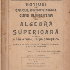 P. MARINESCU - NOTIUNI DE CALCUL INFINITEZIMAL SI CURS ELEMENTAR DE ALGEBRA 1946