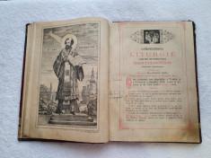 Liturghier - Dumnezeiestile Liturghii Editie Regele Carol I - 1887 foto