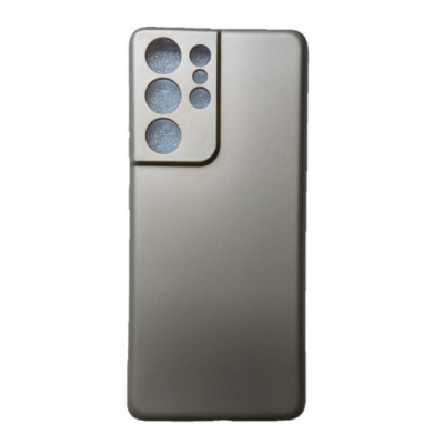 Husa compatibila cu Samsung Galaxy S21 Ultra - Silicon Slim, Gold foto