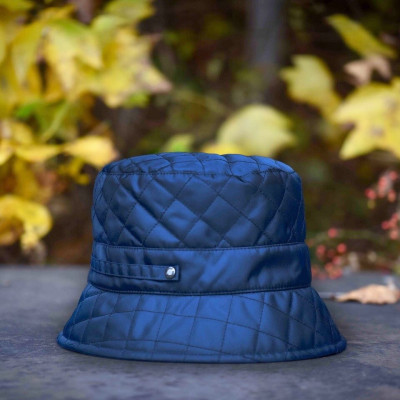 Palarie Betmar Quilted Rain Bucket Bleumarin (Masura Universala) - Cod 97353 foto