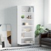 Gossi dulap inalt, alb, 69,5x32,5x180 cm, lemn prelucrat