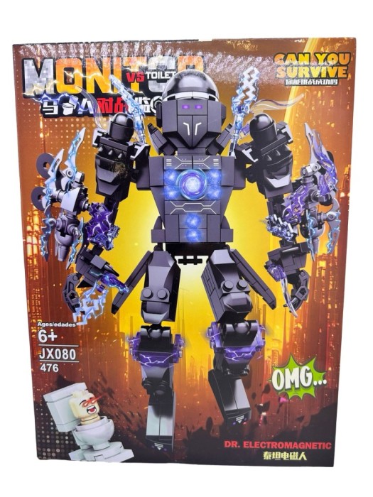 Set constructie Skibidi Toilet Dr Electromagnetic JX080 476 piese